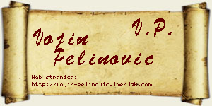 Vojin Pelinović vizit kartica